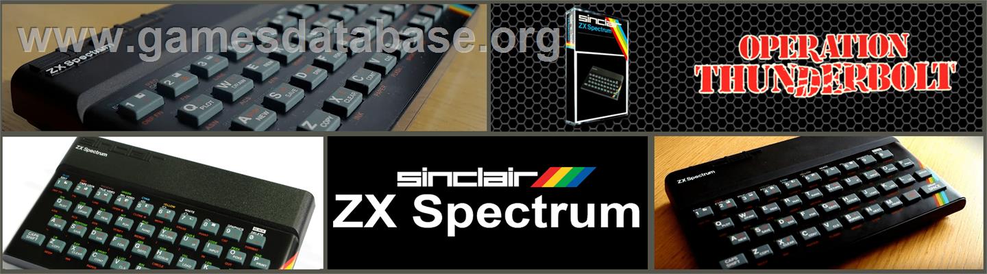 Operation Thunderbolt - Sinclair ZX Spectrum - Artwork - Marquee