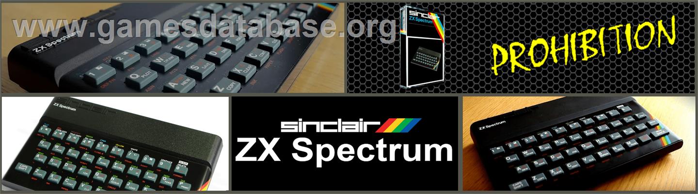 Prohibition - Sinclair ZX Spectrum - Artwork - Marquee