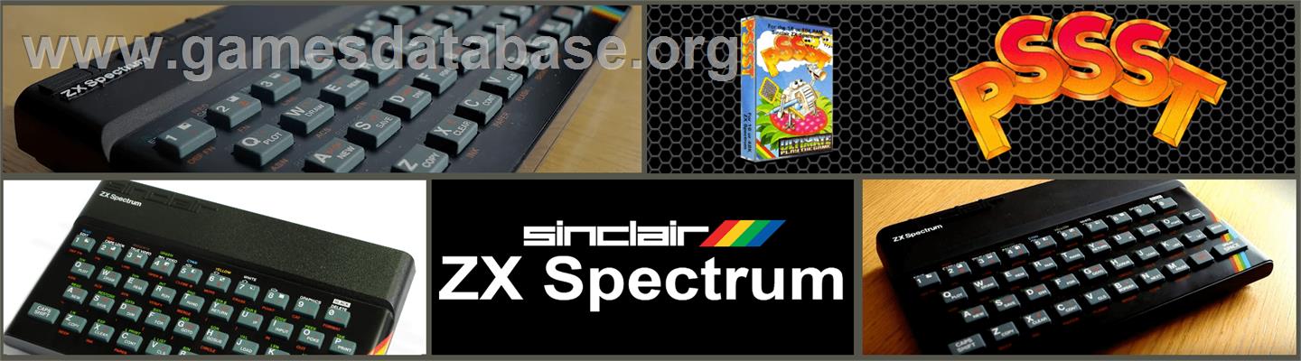 Pssst - Sinclair ZX Spectrum - Artwork - Marquee