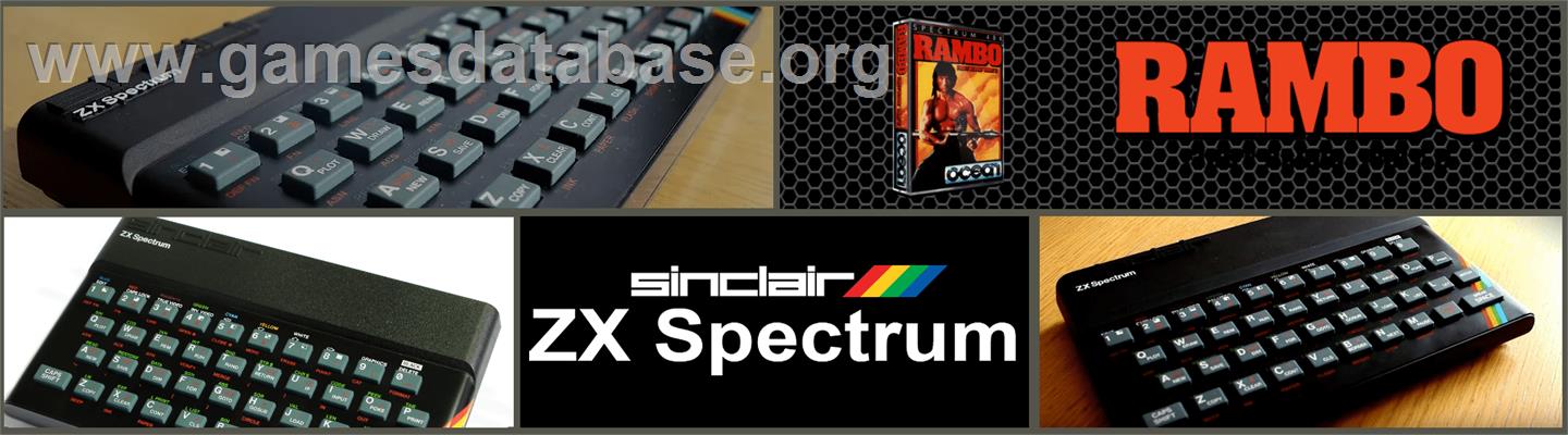Rambo: First Blood Part II - Sinclair ZX Spectrum - Artwork - Marquee