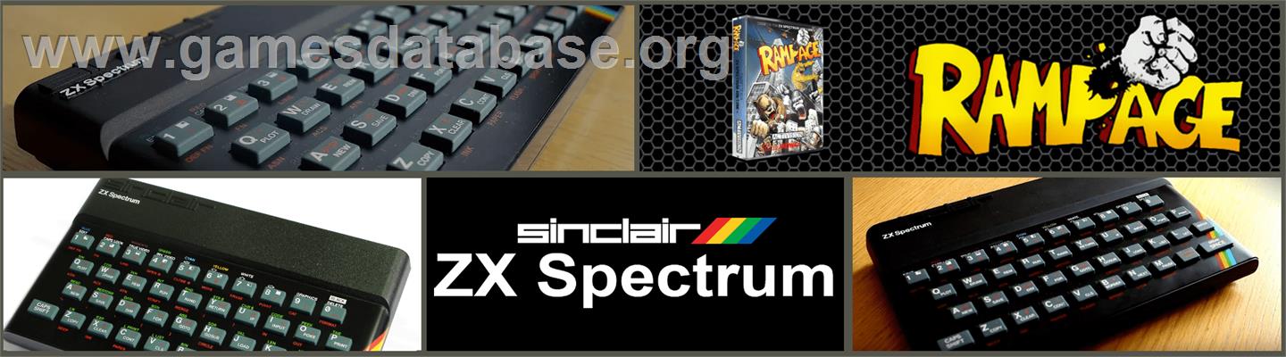 Rampage - Sinclair ZX Spectrum - Artwork - Marquee