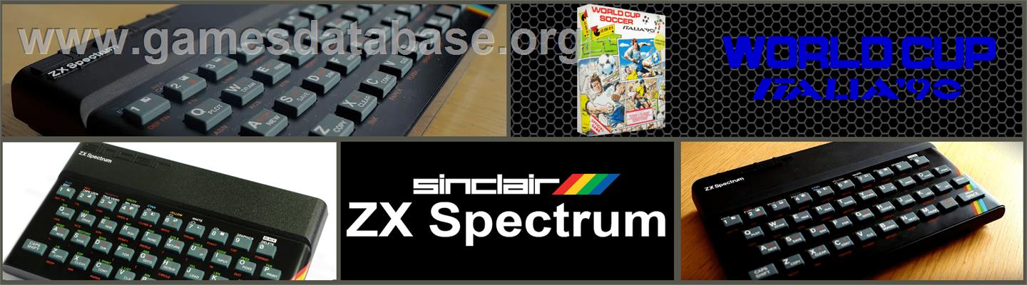 Rick Davis' World Trophy Soccer - Sinclair ZX Spectrum - Artwork - Marquee