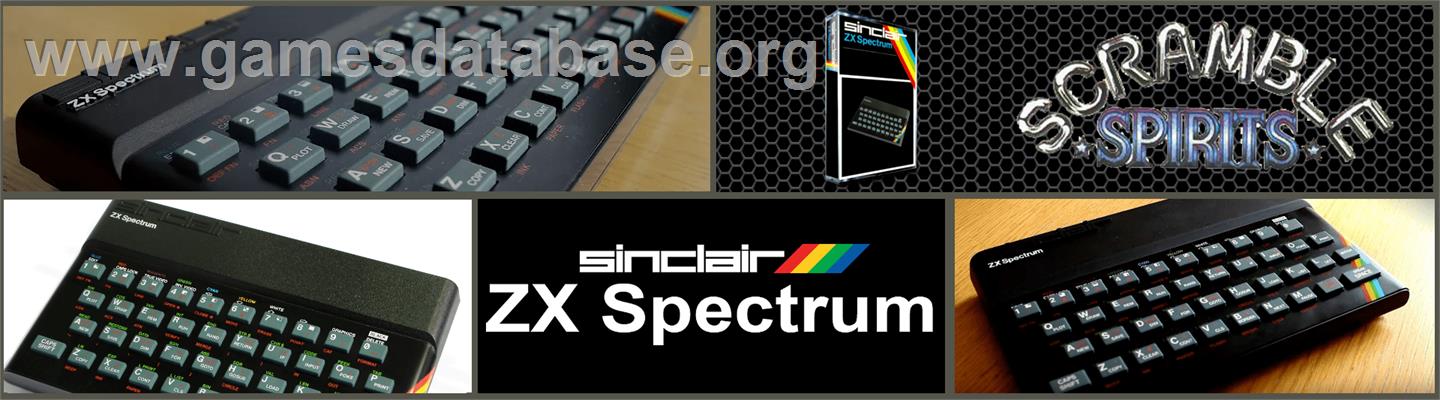 Scramble Spirits - Sinclair ZX Spectrum - Artwork - Marquee