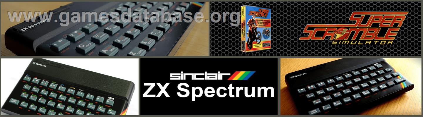 Super Scramble Simulator - Sinclair ZX Spectrum - Artwork - Marquee