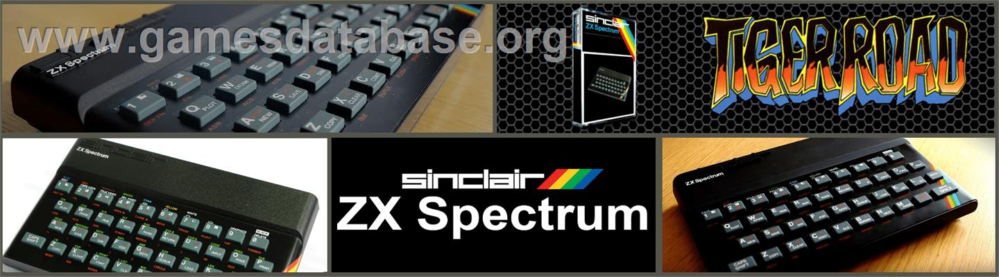 Tiger Road - Sinclair ZX Spectrum - Artwork - Marquee