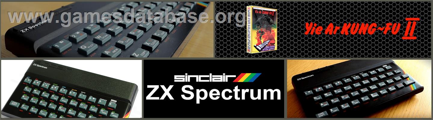 Yie Ar Kung-Fu 2: The Emperor Yie-Gah - Sinclair ZX Spectrum - Artwork - Marquee