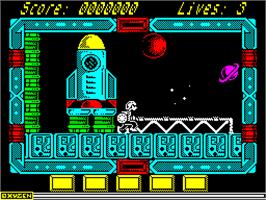 In game image of 10 Mega Games: Volume One on the Sinclair ZX Spectrum.
