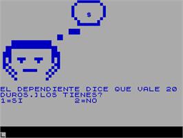 In game image of 13 Rue del Percebe on the Sinclair ZX Spectrum.