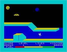 In game image of 1985: The Day After on the Sinclair ZX Spectrum.
