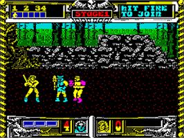 In game image of 2 Hot 2 Handle on the Sinclair ZX Spectrum.