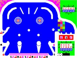 In game image of 3D-Pinball on the Sinclair ZX Spectrum.