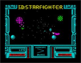 In game image of 3D Starfighter on the Sinclair ZX Spectrum.
