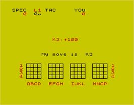 In game image of 3D Strategy on the Sinclair ZX Spectrum.