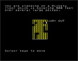 In game image of Abyss on the Sinclair ZX Spectrum.