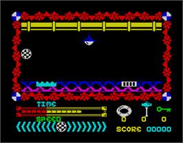 In game image of Action Reflex on the Sinclair ZX Spectrum.