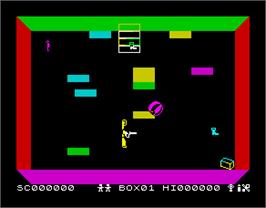 In game image of Ah Diddums on the Sinclair ZX Spectrum.