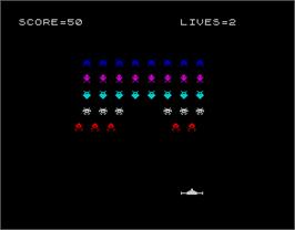 In game image of Alien on the Sinclair ZX Spectrum.
