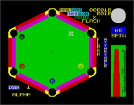 In game image of Angleball on the Sinclair ZX Spectrum.