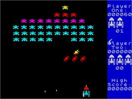 In game image of Arcade Classics on the Sinclair ZX Spectrum.