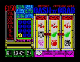 In game image of Arcade Fruit Machine on the Sinclair ZX Spectrum.