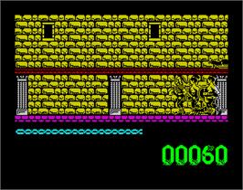 In game image of Artura on the Sinclair ZX Spectrum.