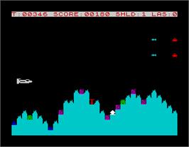 In game image of Avenger on the Sinclair ZX Spectrum.