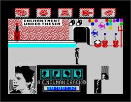 In game image of Back to the Future on the Sinclair ZX Spectrum.