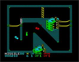 In game image of Bad Dudes on the Sinclair ZX Spectrum.