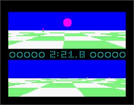 In game image of Ballblazer on the Sinclair ZX Spectrum.