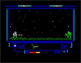 In game image of Bestial Warrior on the Sinclair ZX Spectrum.