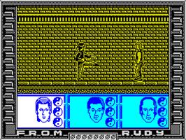 In game image of Big Trouble in Little China on the Sinclair ZX Spectrum.