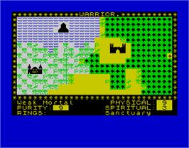 In game image of Black Crystal on the Sinclair ZX Spectrum.