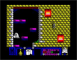 In game image of Blinky's Scary School on the Sinclair ZX Spectrum.