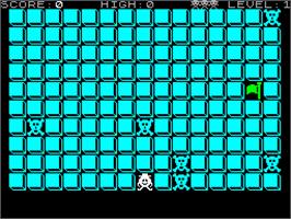 In game image of Blockbuster on the Sinclair ZX Spectrum.