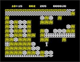 In game image of Boulderdash II: Rockford's Revenge on the Sinclair ZX Spectrum.