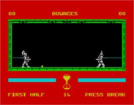 In game image of Bounces on the Sinclair ZX Spectrum.