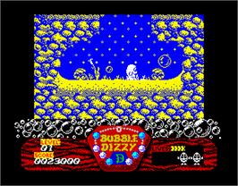 In game image of Bubble Dizzy on the Sinclair ZX Spectrum.