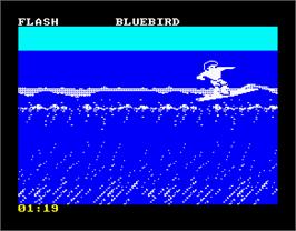 In game image of California Games on the Sinclair ZX Spectrum.