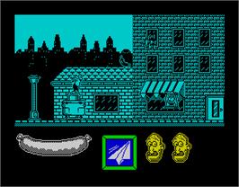 In game image of Capitán Sevilla on the Sinclair ZX Spectrum.