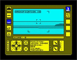 In game image of Carrier Command on the Sinclair ZX Spectrum.