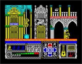 In game image of Casanova on the Sinclair ZX Spectrum.