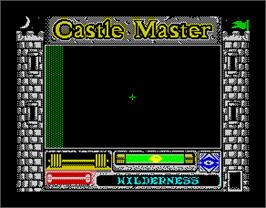 In game image of Castle Master on the Sinclair ZX Spectrum.
