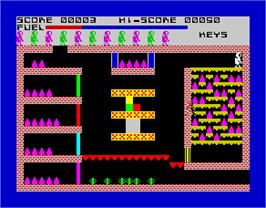 In game image of Caves of Doom on the Sinclair ZX Spectrum.