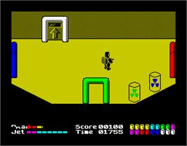 In game image of Chain Reaction on the Sinclair ZX Spectrum.