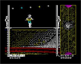 In game image of Circus Games on the Sinclair ZX Spectrum.