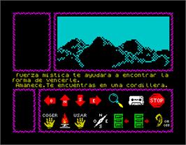 In game image of Cobra's Arc on the Sinclair ZX Spectrum.