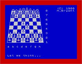 In game image of Colossus 4 Chess on the Sinclair ZX Spectrum.