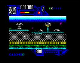 In game image of Comando Tracer on the Sinclair ZX Spectrum.