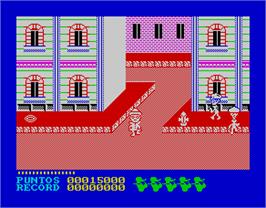 In game image of Cosa Nostra on the Sinclair ZX Spectrum.
