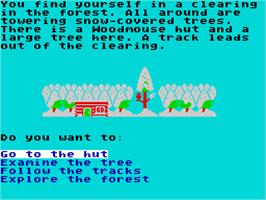 In game image of Danger Mouse in the Black Forest Chateau on the Sinclair ZX Spectrum.